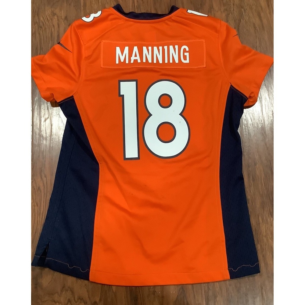 Denver Broncos Jersey Women Medium Ladies Orange Blue 87 Decker Nike Shirt
